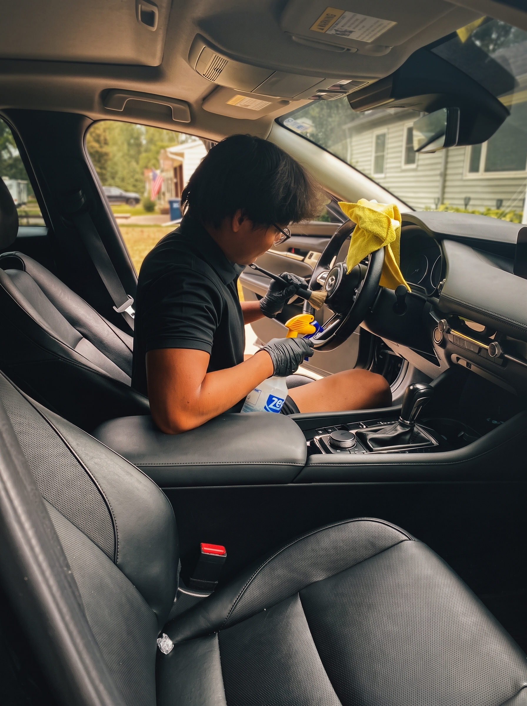 Steering wheel and dashboard detail cleaning service in Stevens County